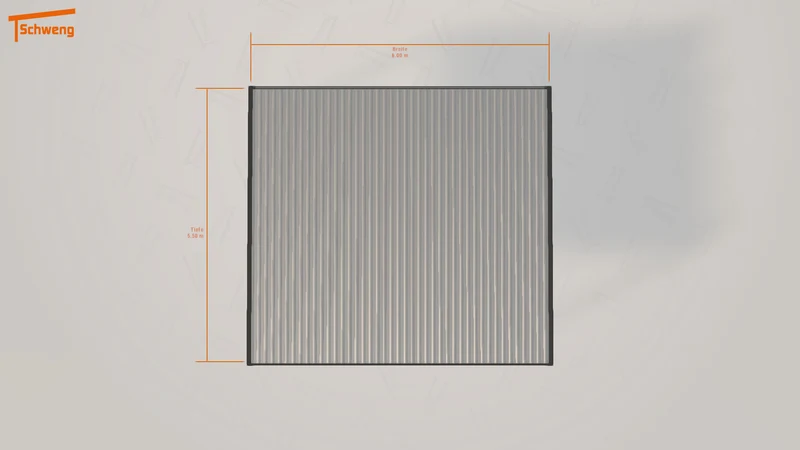 #DE Schweng Flachdachcarport C600 (ID 77gyjq)