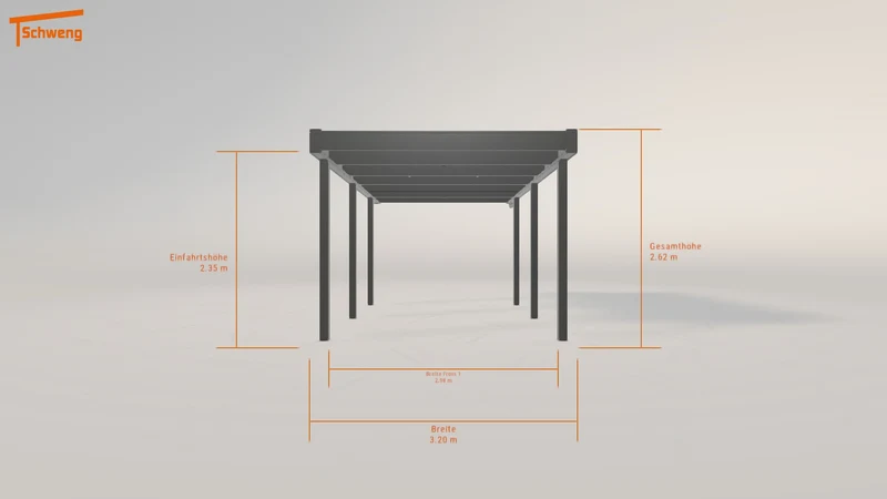 #DE Schweng Flachdachcarport C600 (ID k2gp9y) #MTG