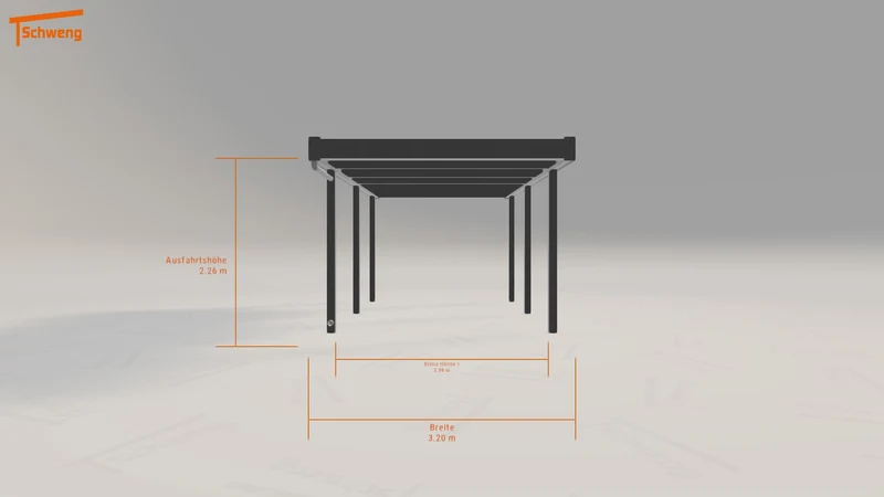 #DE Schweng Flachdachcarport C600 (ID k2gp9y) #MTG