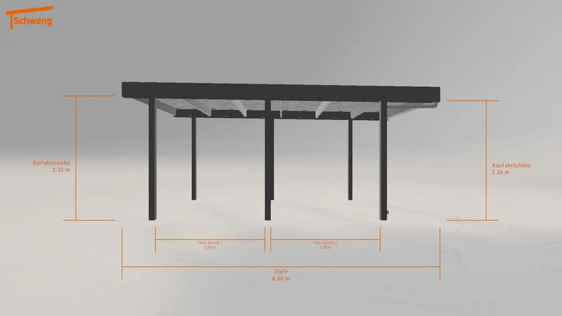 #DE Schweng Flachdachcarport C600 (ID k2gp9y) #MTG