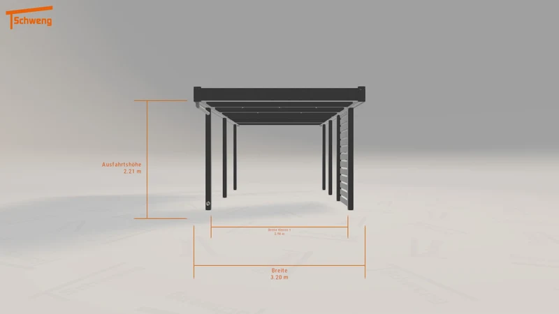 #DE Schweng Flachdachcarport C600 (ID n5nk73) #MTG