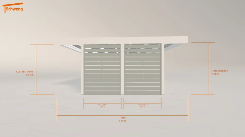 #DE Schweng Flachdachcarport C600 (ID 9w59gp) #MTG