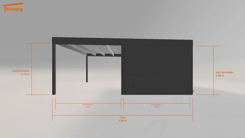 #DE Schweng Flachdachcarport C600 (ID g7bnzn) #MTG