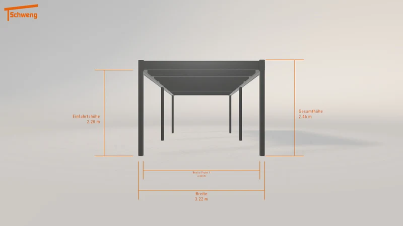 #DE Schweng Flachdachcarport C600 (ID pb3bzq) #MTG