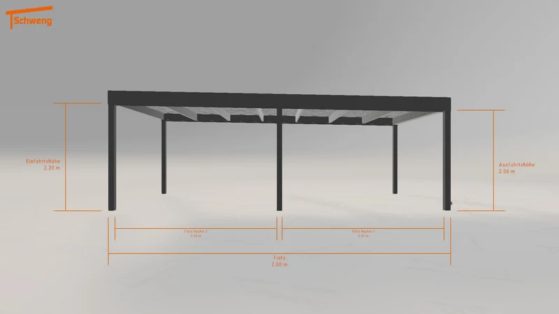 #DE Schweng Flachdachcarport C600 (ID pb3bzq) #MTG