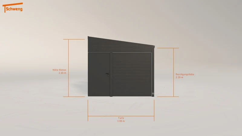 #DE Schweng Pultdachcarport S350 (ID 9w5qjg)