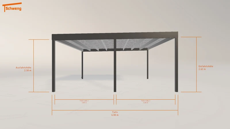 #DE Schweng Flachdachcarport C600 (ID 2qkpvw)