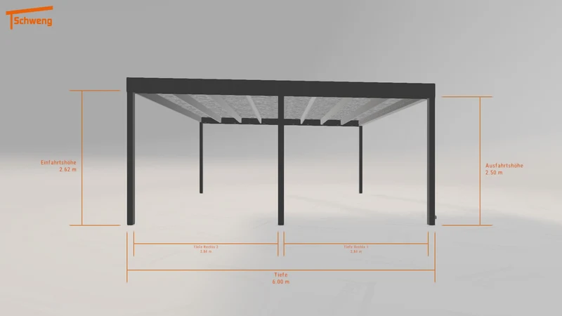 #DE Schweng Flachdachcarport C600 (ID 2qkpvw)