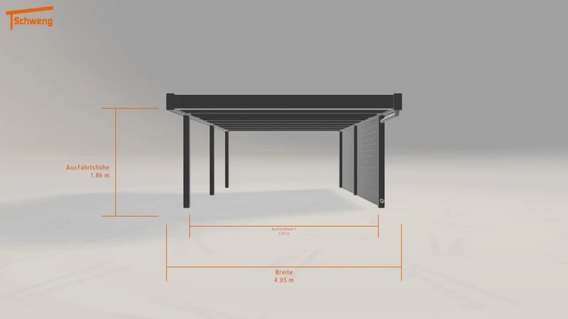 #DE Schweng Flachdachcarport C600 (ID mjqbww) #MTG