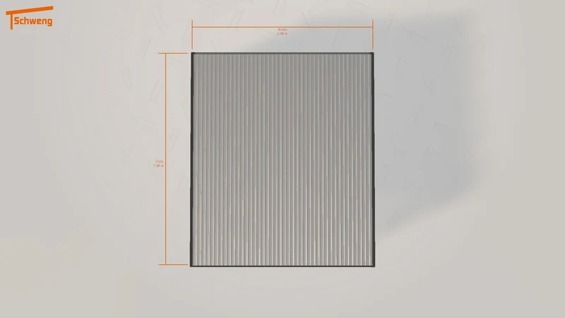 #DE Schweng Flachdachcarport C600+ (ID zb4q94)