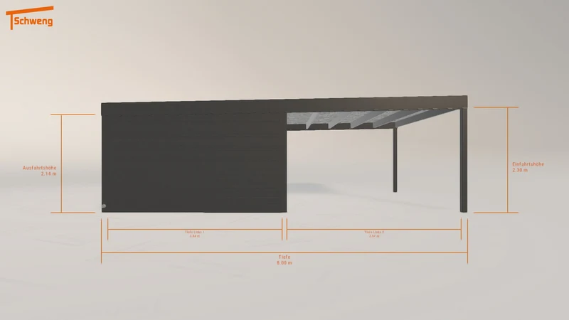 #DE Schweng Flachdachcarport C600 (ID jjn2mp) #MTG