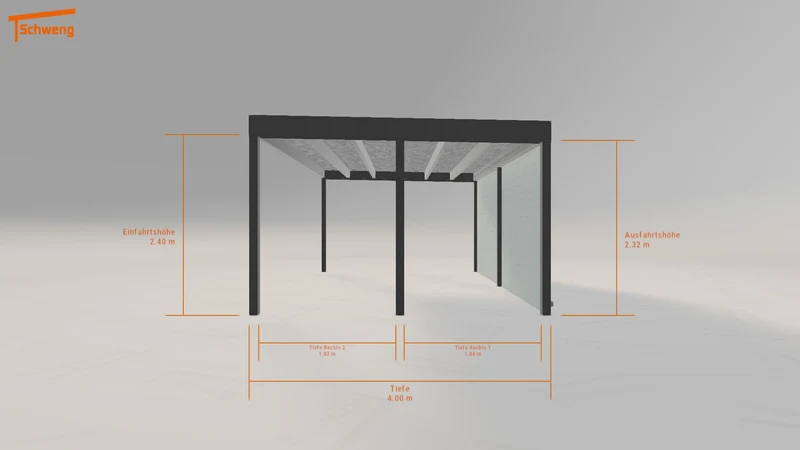 #DE Schweng Flachdachcarport C600+ (ID dv8gmb)