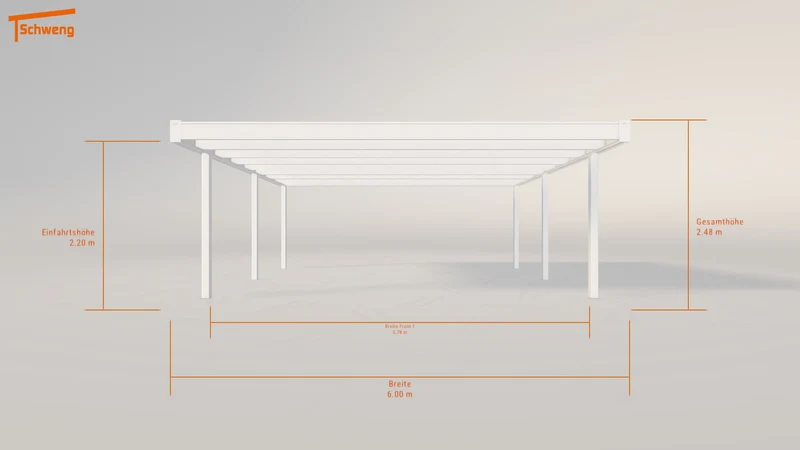 #DE Schweng Flachdachcarport C600 (ID 5mg3z8) #MTG