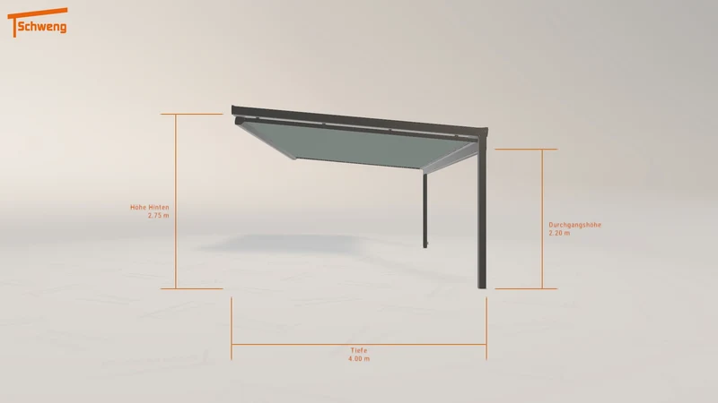 #DE Schweng Terrassenüberdachung S400 (ID ygkqjz)