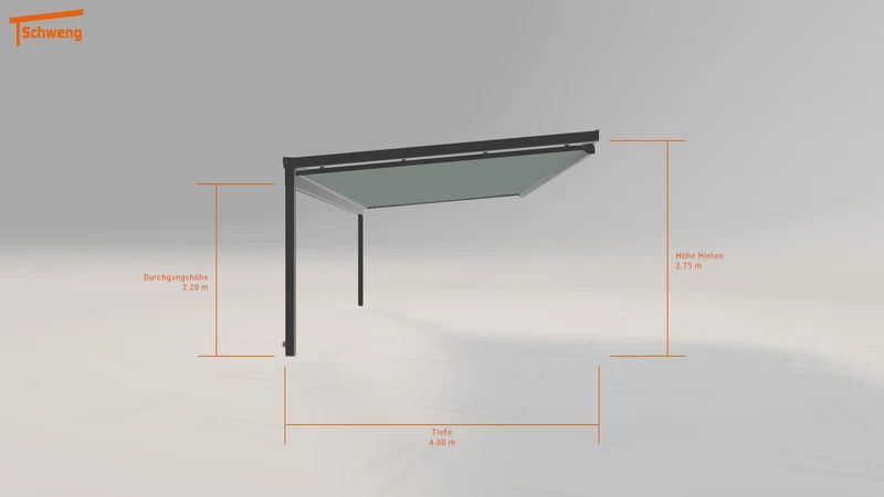 #DE Schweng Terrassenüberdachung S400 (ID ygkqjz)