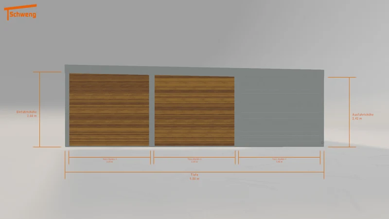 #DE Schweng Flachdachcarport C600+ (ID 77g44z)
