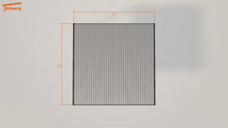 #DE Schweng Flachdachcarport C600+ (ID 5mgqqr)