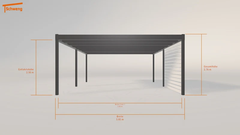 #DE Schweng Flachdachcarport C600 (ID 2qkz57) #MTG