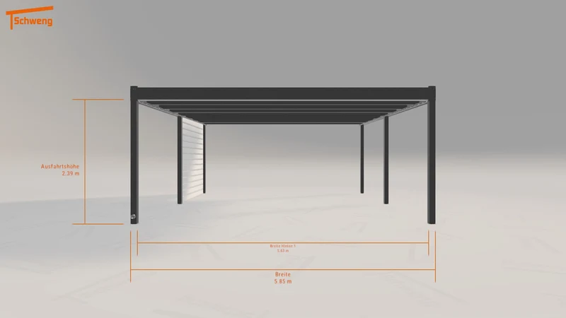 #DE Schweng Flachdachcarport C600 (ID 2qkz57) #MTG