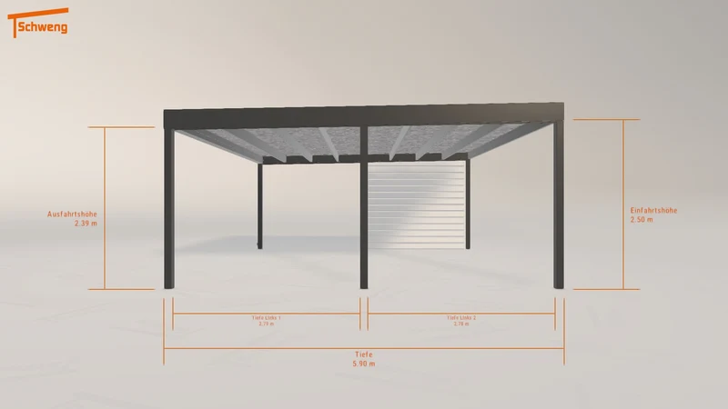 #DE Schweng Flachdachcarport C600 (ID 2qkz57) #MTG