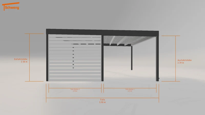 #DE Schweng Flachdachcarport C600 (ID 2qkz57) #MTG