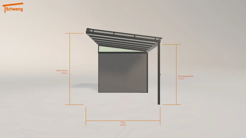 #DE Schweng Terrassenüberdachung S400 (ID w3p8j4)