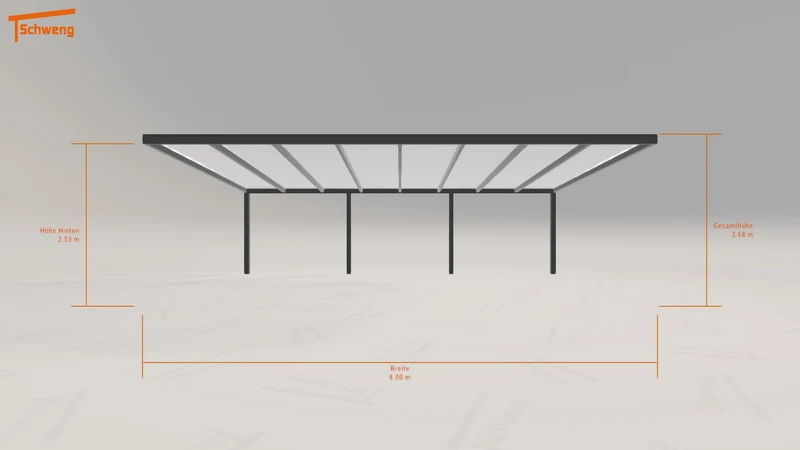 #DE Schweng Pultdachcarport S400 (ID rjk75g)