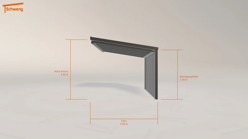 #DE Schweng Terrassenüberdachung S350 (ID pbdy97)