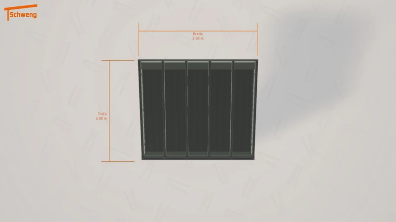 #DE Schweng Terrassenüberdachung S350 (ID pbdy97)