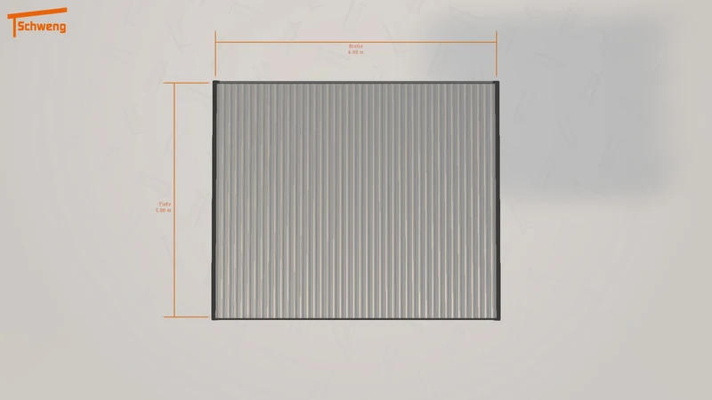 #DE Schweng Flachdachcarport C600+ (ID 85y4k2)