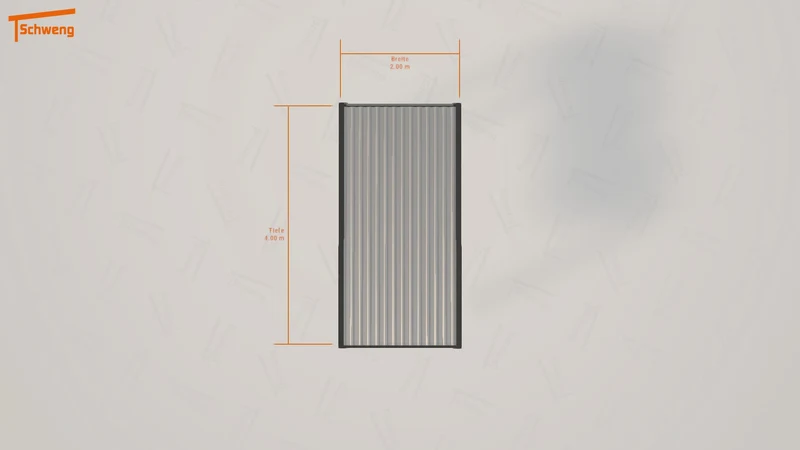 #DE Schweng Flachdachcarport C600 (ID qdnk47)