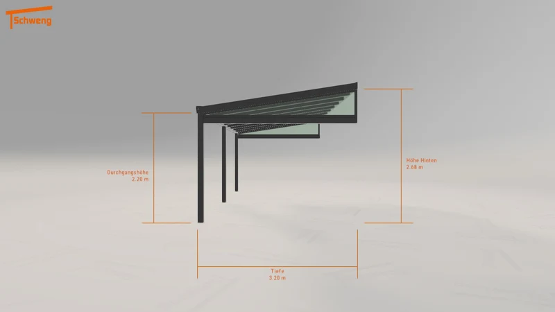 #DE Schweng Terrassenüberdachung S400 (ID 9w599p)