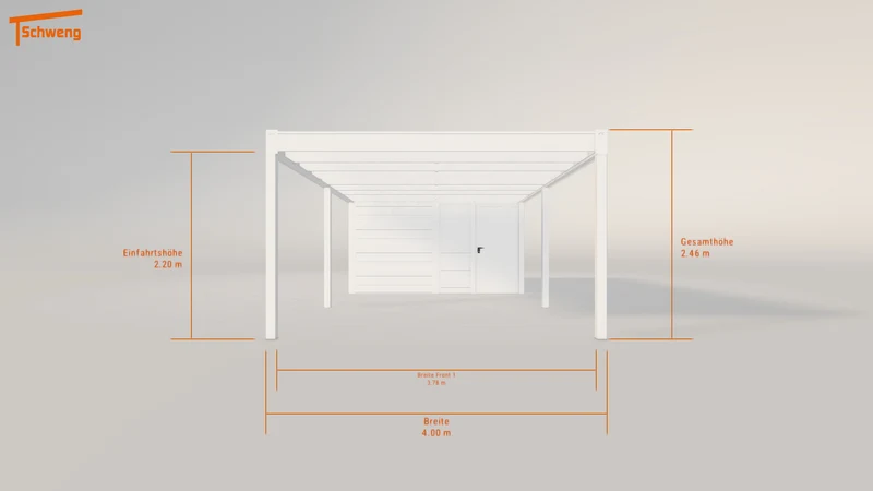 #DE Schweng Flachdachcarport C600 (ID ygk3zk)