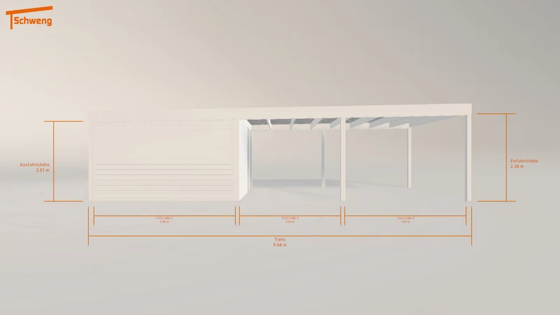 #DE Schweng Flachdachcarport C600 (ID ygk3zk)