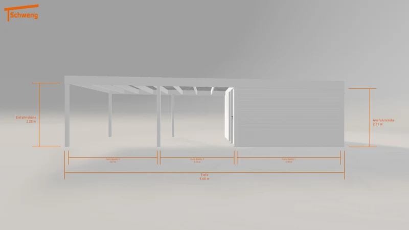 #DE Schweng Flachdachcarport C600 (ID ygk3zk)