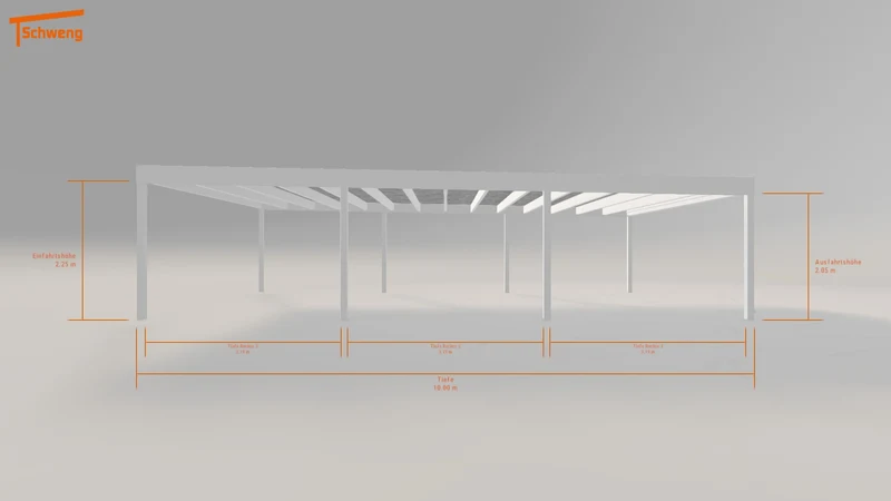 #AT Schweng Flachdachcarport C600+ (ID 2qgd47)