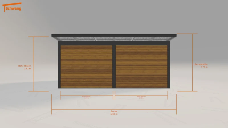 #DE Schweng Pultdachcarport S400 (ID zb478w)