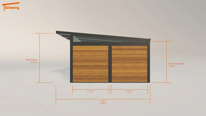 #DE Schweng Pultdachcarport S400 (ID zb478w)