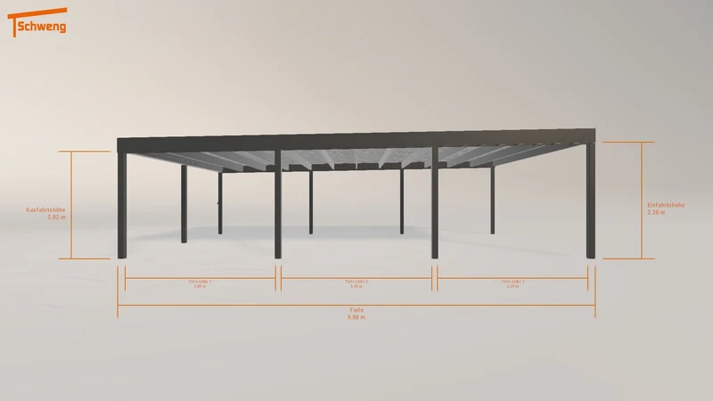 #DE Schweng Flachdachcarport C600 (ID qdnmbk) #MTG