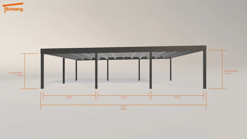 #DE Schweng Flachdachcarport C600 (ID n5njgy) #MTG