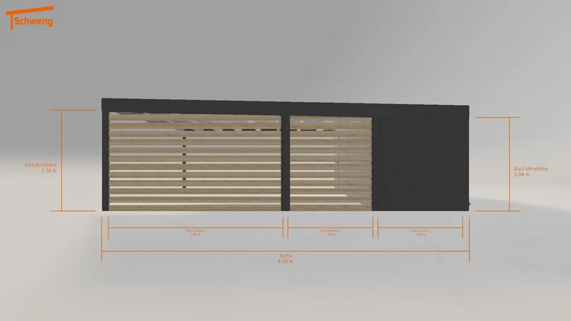 #DE Schweng Flachdachcarport C600 (ID mjq8jz) #MTG