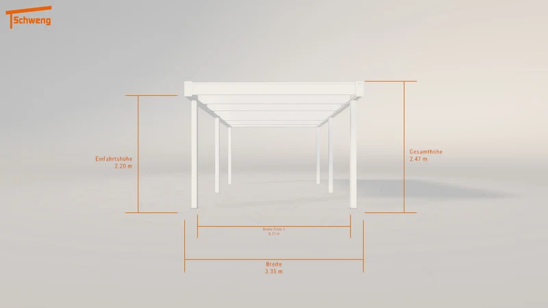 #DE Schweng Flachdachcarport C600 (ID qd3p2p) #MTG
