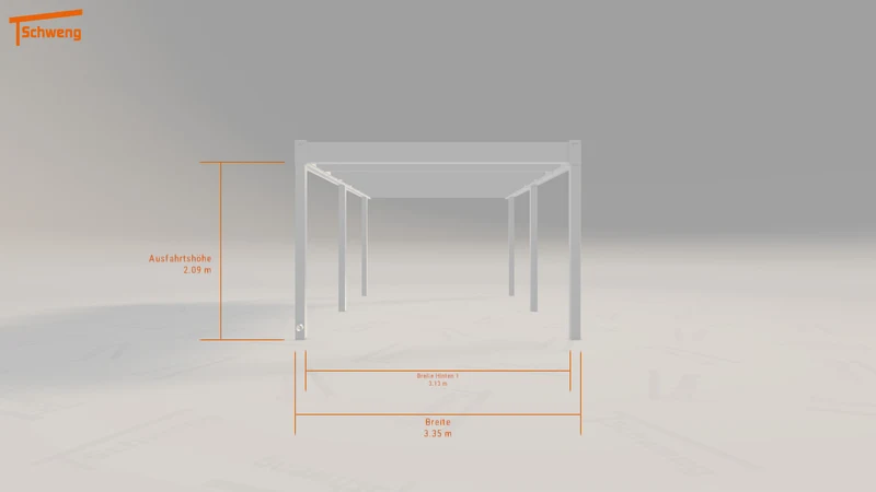 #DE Schweng Flachdachcarport C600 (ID qd3p2p) #MTG