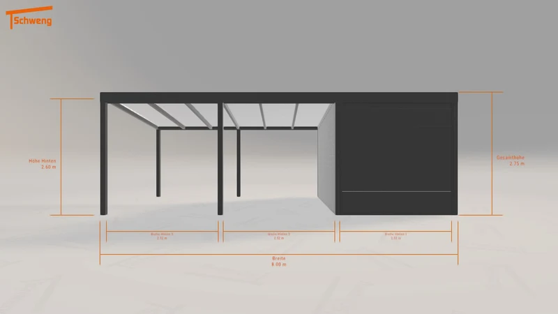 #DE Schweng Pultdachcarport S350 (ID qd3ggg)