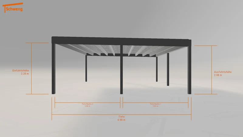 #DE Schweng Flachdachcarport C600+ (ID 779882) #MTG