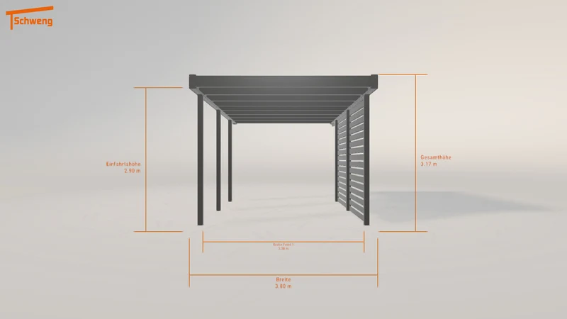 #DE Schweng Flachdachcarport C600+ (ID mjqz8r) #MTG