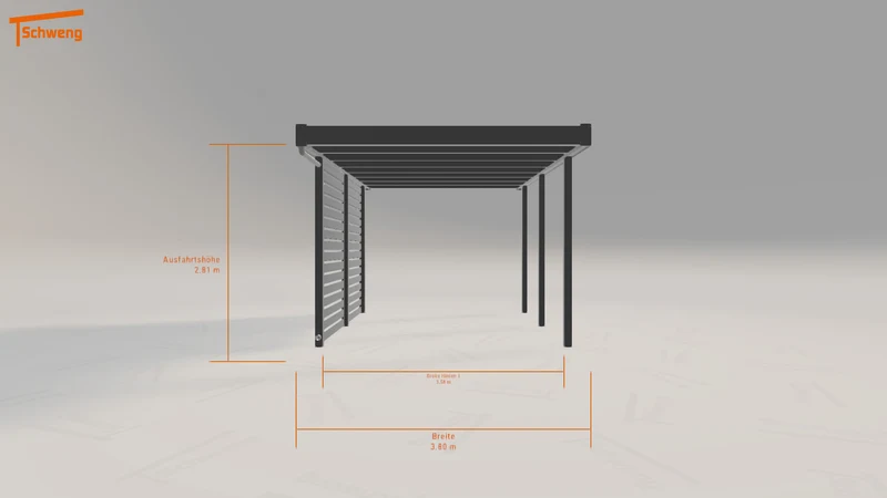 #DE Schweng Flachdachcarport C600+ (ID mjqz8r) #MTG