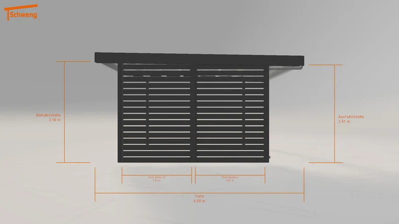 #DE Schweng Flachdachcarport C600+ (ID mjqz8r) #MTG