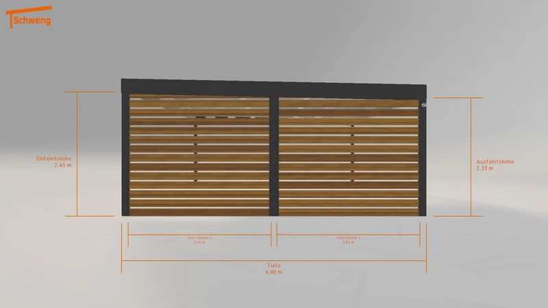 #DE Schweng Flachdachcarport C600 (ID 85ykz7) #MTG