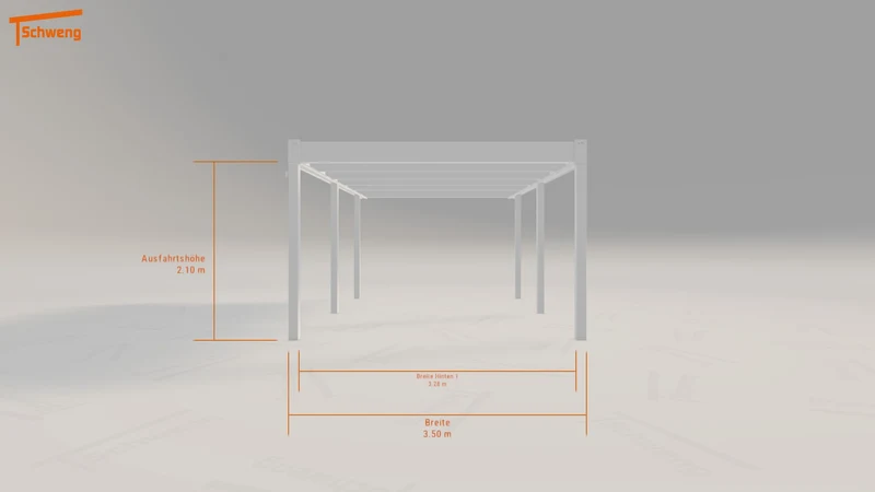 #DE Schweng Flachdachcarport C600 (ID jjny8b)